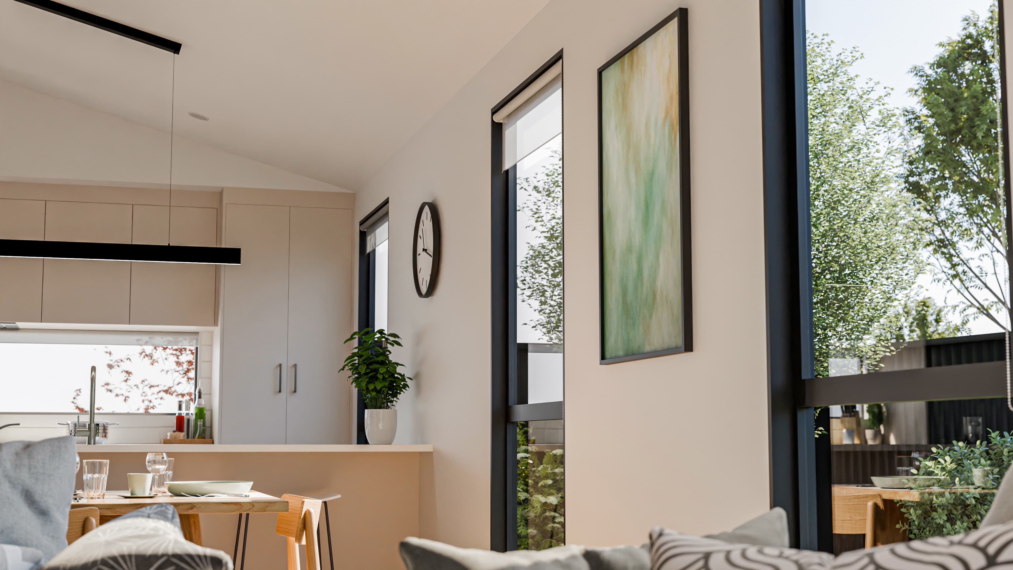 Living space at The Horsham Residences